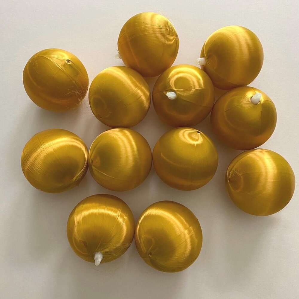Satin Christmas Tree Balls Baubles Ornaments